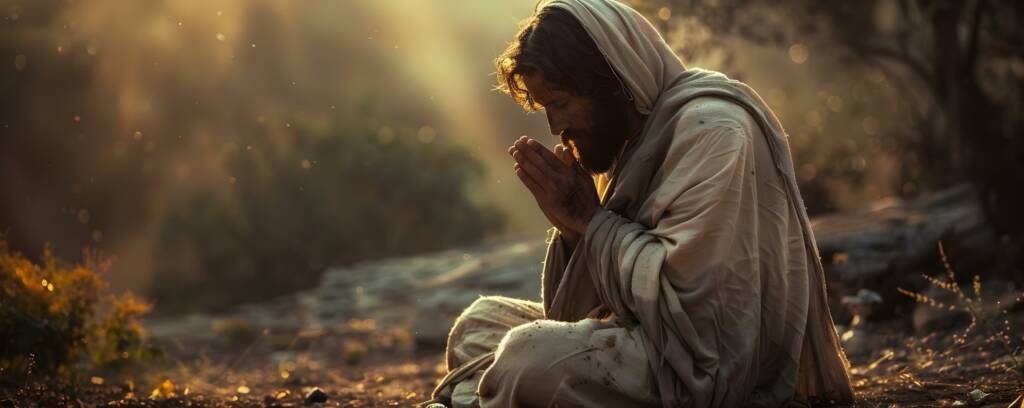 Jesus praying at Getsemane