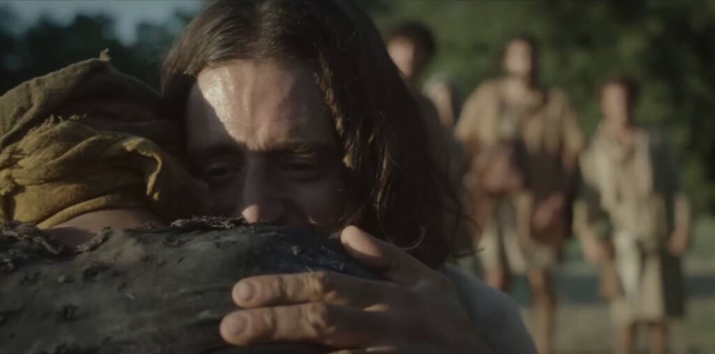 Jesus with Leper