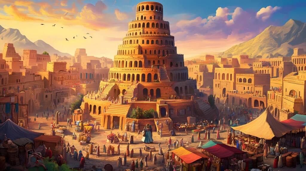 City of Babel, the tower at the center.