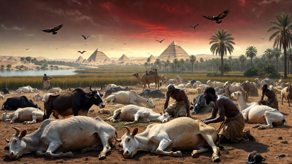 Death of livestock in Egypt