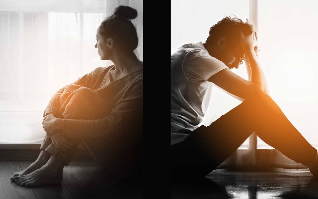 Lonely couple